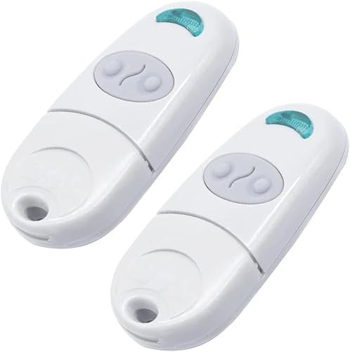 TOP432NA Lot de 2 télécommandes pour porte de garage 433,92 MHz 2 canaux compatible avec TOP432EE TOP432EV TOP432SA TOP432M TOP432S