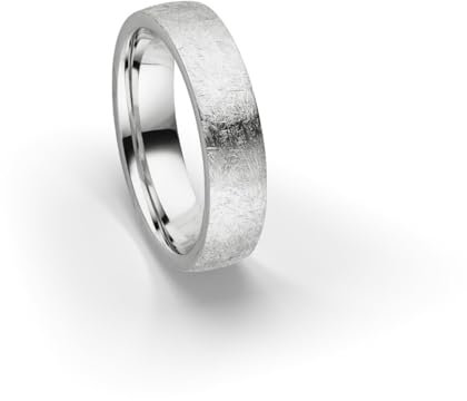 Kolibri Rings 925 Sterling Silber Eismatt Ring Partnerring Ehering Freundschaftsring Unisex - Inkl. Gratis Gravur und Etui