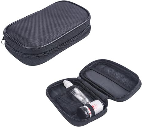 Diabetiker Tasche, Tasche für Blutzuckermessgerät, Diabetes Supplies Case, Diabetes Reisetasche für Diabetikerzubehör Spritzen, Insulin und andere Medikamente Zubehör (Schwarz)