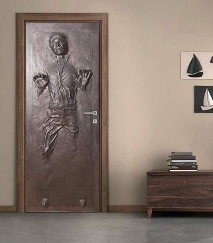 Han Solo Carbonate Door Wall Sticker DIY Self-Adhesive Mural Home Design Order 30.3 X78.7 (77X200Cm)