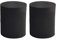 Universal-Schaumstoff-Lautsprecheranschlussstopfen, Schalldämpfung, Bass, Reduktion, für Audio-System, Subwoofer, mehrere Größen, Schwarz, 2 Stück (85 x 100 mm)