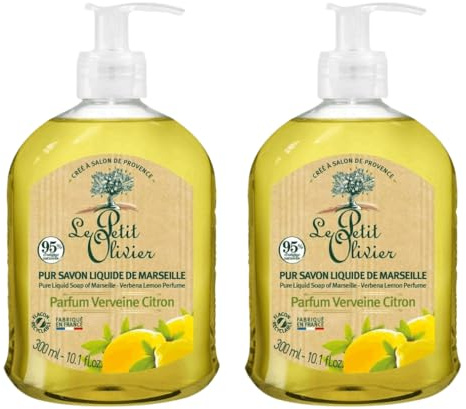 Le Petit Olivier Marseille Lemon & Verbena Liquid Soap 300g x 2
