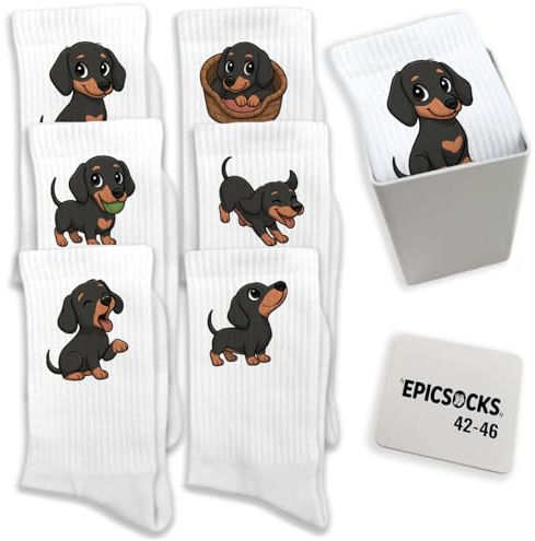 epicsocks Dackelfreude Socken im in verschiedenen Größen