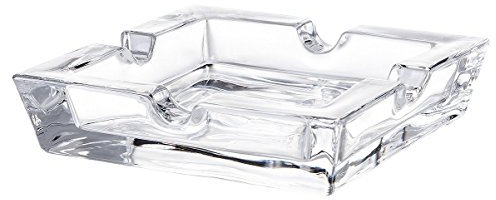 GERMANUS Aschenbecher aus Glas für Zigaretten oder Zigarren
