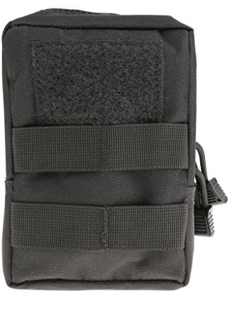 Taktische / Militärische Hüfttasche, stark und praktisch, geeignet für Jogging, Fitness, Radfahren, Bergsteigen, Wandern usw. Outdoor Aktivitäten, Sporttasche - Schwarz