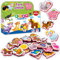 Little World 27 Magnete Kinder für Magnettafel - Kühlschrankmagnete Kinder - Magneten Kinder Spielzeug - Magnete Kinder Kühlschrank - Magnete Tiere - Kinder Magnete