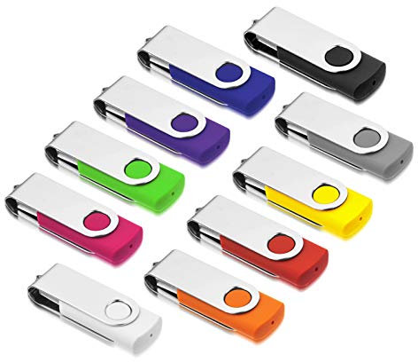 USB Sticks 8GB 10 Stück, AreTop USB 2.0 Speicherstick 8GB USB Sticks 10 Stück High Speed Datenspeicher Memory Sticks (Mehrfarbig)