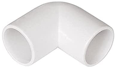Merriway BH04131 Overflow Pipe Fitting 90 Degrees Elbow Bend, 22 mm - White