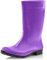 Ladeheid Stivali Pioggia Donna 100% Impermeabili Stivali Gomma Robusto e Confortevole Alti da Donna Scarpe Femminile LA-967 (Viola/Nero 41 EU)
