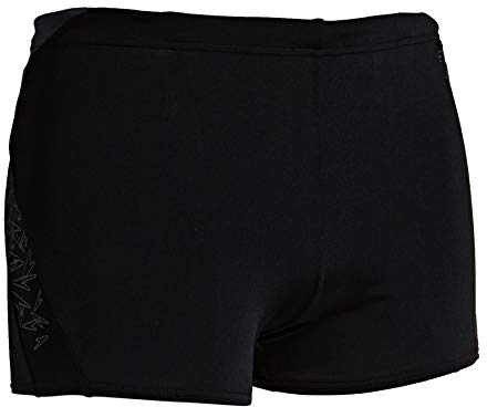Speedo Herren Swimwear Boom Splice Aquashorts, Black/Oxid Grey, 3, 8-10855B443