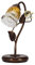 Helios Leuchten 403757/1 Florentiner Tischleuchte Tischlampe | Blüten chabby chic | Florale Lampe Leuchte Kronleuchter Landhausstil | 1 x E14