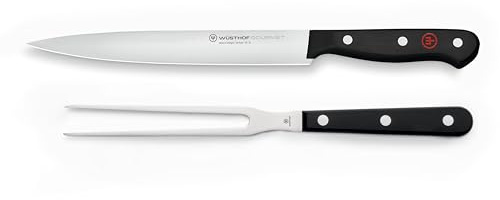 WÜSTHOF Gourmet 2-Piece Carving Knife Set,Black