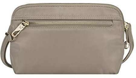 Travelon Women's Anti-Theft Tailored Convertible Crossbody Clutch, Sable, One Size