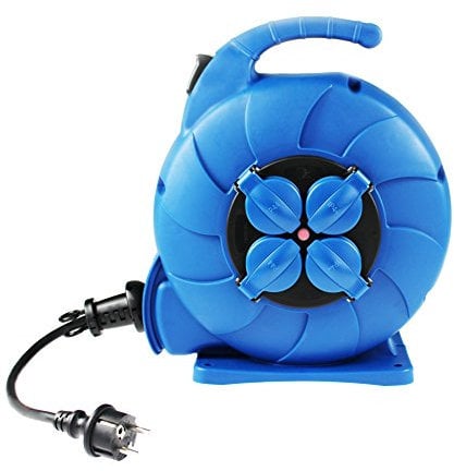 AS – Schwabe 812642 Cable Reel Electric Automatic Extension Outdoor 10 m Cable