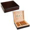 CIGARLOONG Umidificatore per sigari con igrometro e umidificatore, da viaggio, in legno di cedro, nero, da scrivania, può contenere fino a 15-20 sigari