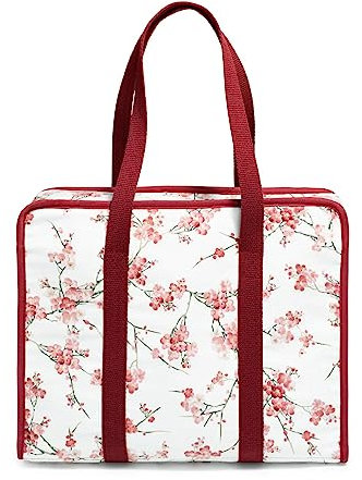 Prym 612059 All-in-one Tasche Nostalgia, Baumwolle, White, ca. 34x26x9,5 cm