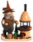 DWU Drechselwerkstatt Uhlig Räuchermann Waldwichtel Schmied, Figurine, Holz, braun