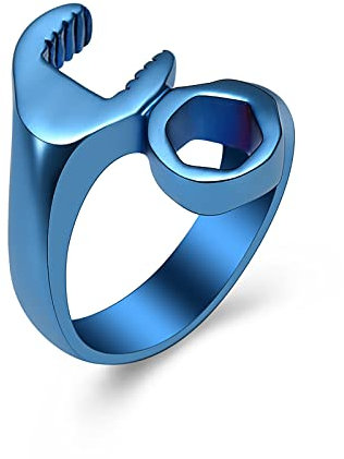 Schraubenschlüssel, Einäscherungsring für menschliche Haustierasche, Urnenschmuck, Edelstahl, Gedenkurnenring für Männer, Andenken, Geschenk, Edelstahl