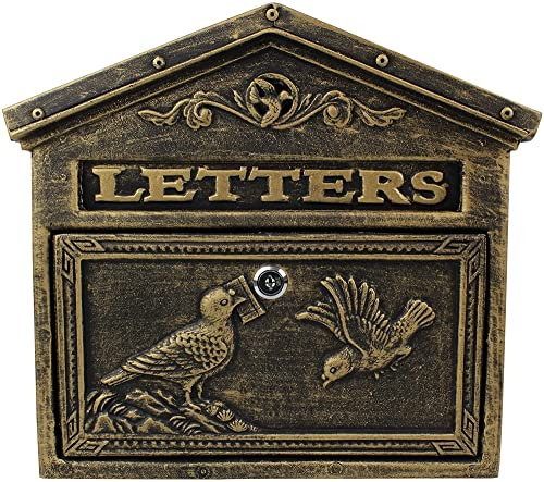 Retro-Briefkasten Nach Hause Mit Schloss Alte Hofvilla Aus Aluminiumguss Gusseiserner Briefkasten Ländlicher Briefkasten Aus Schmiedeeisen Wandbehang Zeitungskasten