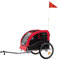 Nobby 62397 Fahrradanhänger SENLIMA L, B 75 x H 86 x L 80/145 cm, bis zu 35 kg