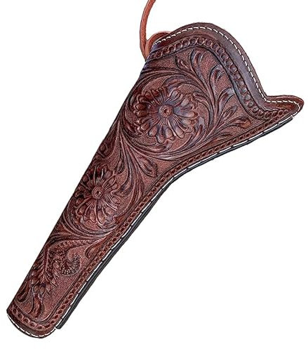 warreplica Western-Pistolenholster aus Leder, passend für Colt Uberti Pietta Traditions Black Powder Modell 1851 1861 Navy 1860 Army Ruger Old Army Cowboy Holster für Revolver von 7 bis 8 Zoll