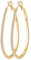 PRETOLE 925 Sterling Silber Strass Creolen Große ovale Gold Creolen Extra große Creolen Gold Creolen für Damen