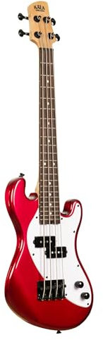 U-Bass Solid Body 4-String, Candy Apple Red, Fretted, with Bag