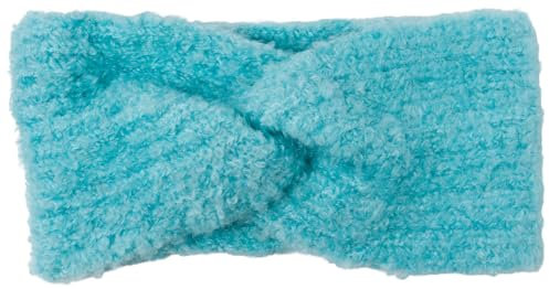 styleBREAKER Bandeau femme en tricot avec motif côtelé et noeud torsadé, bandeau d'hiver chaud aspect boucles, Headband 04026063, couleur:Turquoise