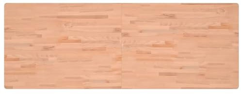 vidaXL Werkbankplatte, Arbeitsplatte Tischplatte Rechteckig, Holzplatte Platte für Flurbank Werkbank, Multiplexplatte Schreibtischplatte, 150x55x2,5 cm Massivholz Buche