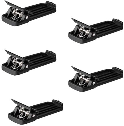 Bingfu Walkie Talkie Two Way Radio Belt Clip Replacement Compatible with Baofeng H-777 BF-666S BF-777S BF-888S UV-5R UV-5RA UV-5RB UV-5RC 5RD 5RE 5RE+ Two-way Radio Series Model Radio,5-Pack