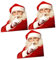 PRETYZOOM 3 Blätter Autoaufkleber zu Weihnachten Weihnachtskarosserieaufkleber Auto Aufkleber weihnachtssticker weihnachten auto deko Fensteraufkleber autofenster aufkleber Wagen Latte-Kunst