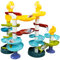KalaDuck 52PCS Kinder Kugelbahn Spielzeug, 2 in 1 DIY Wasserrutsche Badespielzeug und Ball Drop Ball Rampe Murmelbahn, Interaktive Marble Run Montessori Lernspielzeug Geschenk für Jungen Mädchen 3+