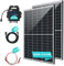 820W Balkonkraftwerk 800W Komplett Steckdose, 2 Solarmodule 410W, Wechselrichter AP Systems upgradebar 600W auf 800W, mit Bluetooth Wifi-Fernüberwachung, 5m Schuko-Kabel, Solaranlage komplettset