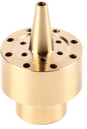 plplaaoo Ugello per Acqua in Ottone, Ugello per Fontana in Ottone, Ugello per Fontana per Laghetto, Ugello per Giochi d'Acqua da Giardino, Colonna in Ottone Fontana per Laghetto da Giardino Ugello