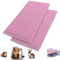 NEO SOLVO 2 Stück Fleece Spielplatzmatte für Meerschweinchen und Kaninchen - Alles in einem: eine Decke, EIN riesiger Tunnel, EIN Haus, EIN Kissen und EIN Bett - 70 cm x 140 cm - Rosa