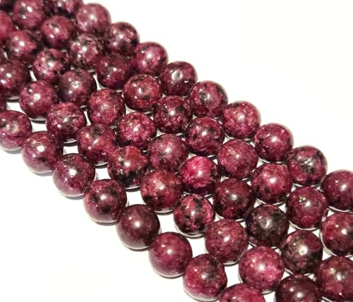 Perlin Diaspro perline rosse 6 mm pietra naturale rotonda 60 pezzi pietre preziose filo gioielli fai da te collana gioielli pietra semipreziosa