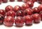 Diaspro - Perline rotonde, 6 mm, 60 pezzi, pietre semipreziose per gioielli (rosso)