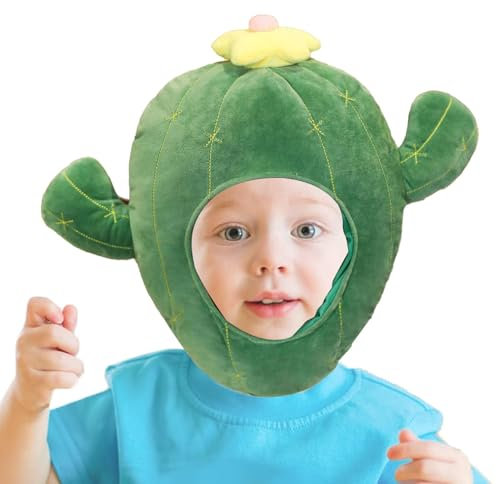Generisch Men's Plush Hat, Cactus Hat Costume, Cactus Filled Hats, Novelty Funny Headgear Hat, Cactus Shape Hat, Performance Hat, Costume for Women