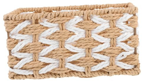 Generisch Aufbewahrungskorb Aus Stroh Spender Speisekammerorganisatoren Und -aufbewahrung Aufbewahrungsboxen Mülltonne Zubehör Stapelbare Vorratsbehälter Auto Paket Tisch Eisen