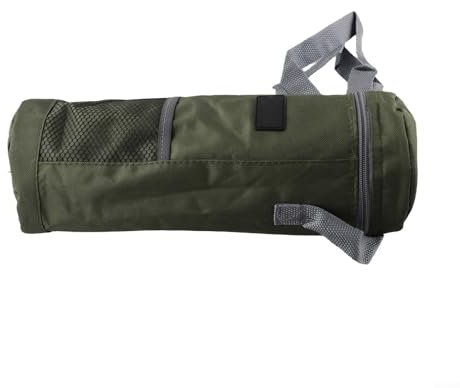 Oxford Cloth Insulated Cylinder Cooler Bag for Camping Picnic Beach Travel, Water Bottle Carrier with Shoulder Strap, 1.5L/2L Capacity(2L green)