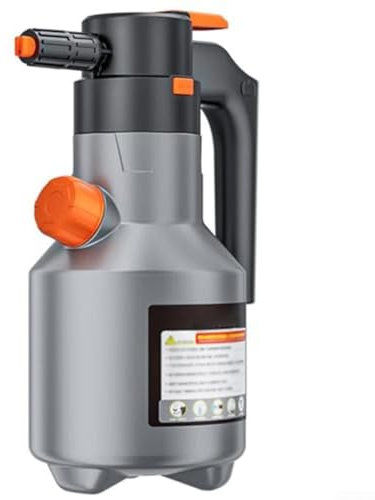 HEBEOT Elektrischer Handsprüher aus Schaumstoff, Autowäsche, wiederaufladbar, unter Druck, pneumatische Autowaschflüssigkeit für verschiedene Reinigungslösungen, 20 x 30 cm (grau)