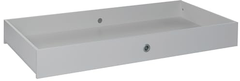 Arthur Berndt Bettschubkasten für Babybett, 137 x 63 cm, Lichtgrau, mit Rollen, Stauraum unter Kinderbett