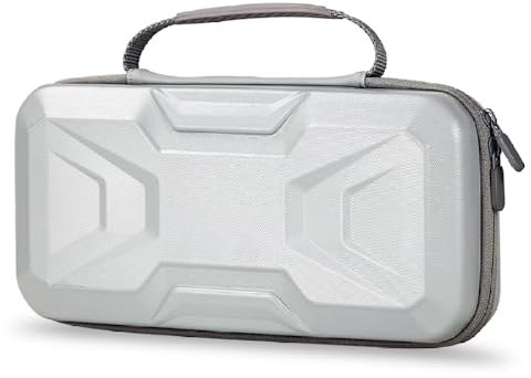 para Switch 2 Estuche de Almacenamiento Anticolisión, Antiarañazos y Estuche Protector Impermeable, Consola de Juegos para Switch 2, Estilo Mecánico, Portátil, Rígido, Bolso de Viaje. (Gris)