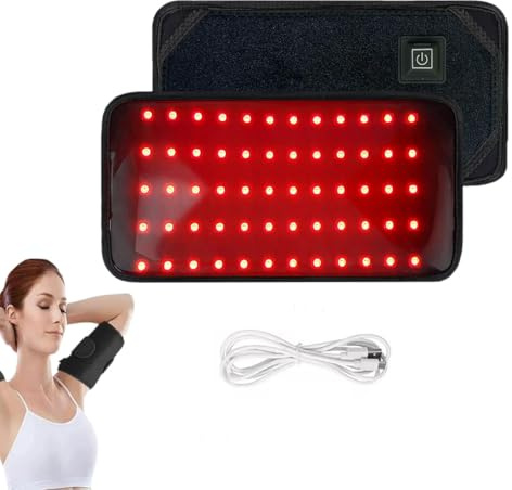 Nurasculpt Arm Bands, Nura Beam Pro Armband, Rotlicht Gürtel 660nm & 850nm, 5 Helligkeitsstufen Rotlicht, Flexibles Tragbares Rotlichtlampe Gürtel, Für Körper Taille Schulter Rücken Händchen
