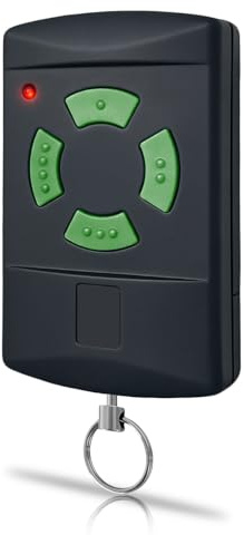 Handsender HSM4 26.975MHz 1 Stück Universal Fernbedienung Ersatz Grün Taste 4 Kanäle für Garagentoröffner Kompatibel mit HSM4-26.975, HSM2, HS2, DH01, HM02 26.975 Garagentor Fernbedienung
