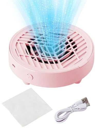 Lunaobrik Nagel Vent Staubabsaugung - Leiser Elektrischer Reiniger,Nagelstaub Absauggerät - Für Frauen, Anfänger, Heimsalon, Maniküre und Schönheitsstation
