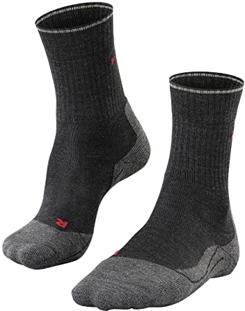 FALKE Damen TK2 Wool Silk Wandersocken atmungsaktive schnelltrocknende klimaregulierende geruchshemmende Wolle Funktionsmaterial mittelstarke Polsterung antiblasen Trekkingsocken warm 1 Paar