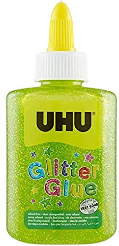 UHU Glitter Glue Bottle 88,5ml verde