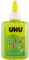 UHU Glitter Glue - Idéale loisir créatif, formule adaptée pour les enfants, lavable, vert, bouteille de 88,5ml