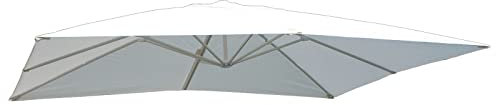 KOEM Top Telo di Ricambio per Ombrellone Senso in Poliestere Rivestito in Pvc Impermeabile con airvent (3x4 mt, Bianco)